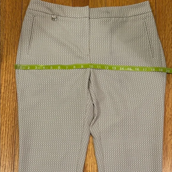 Adrianna Papell Taupe Geometric Pants - Picture 4 of 11